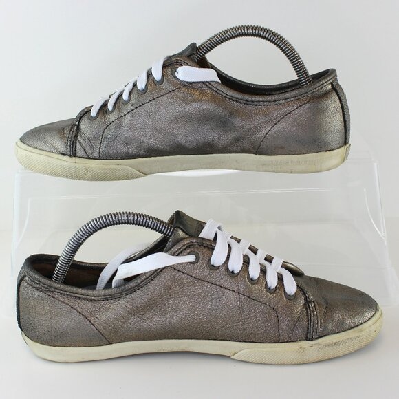 Frye Pewter Glitter Sneakers Shoes (7.5 US) - Picture 3 of 9